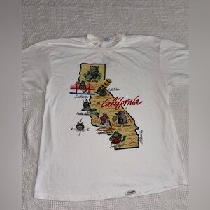 Vintage 90s California Cat Lovers Funny Tshirt Size Large Preowned Cali Cats Y2K